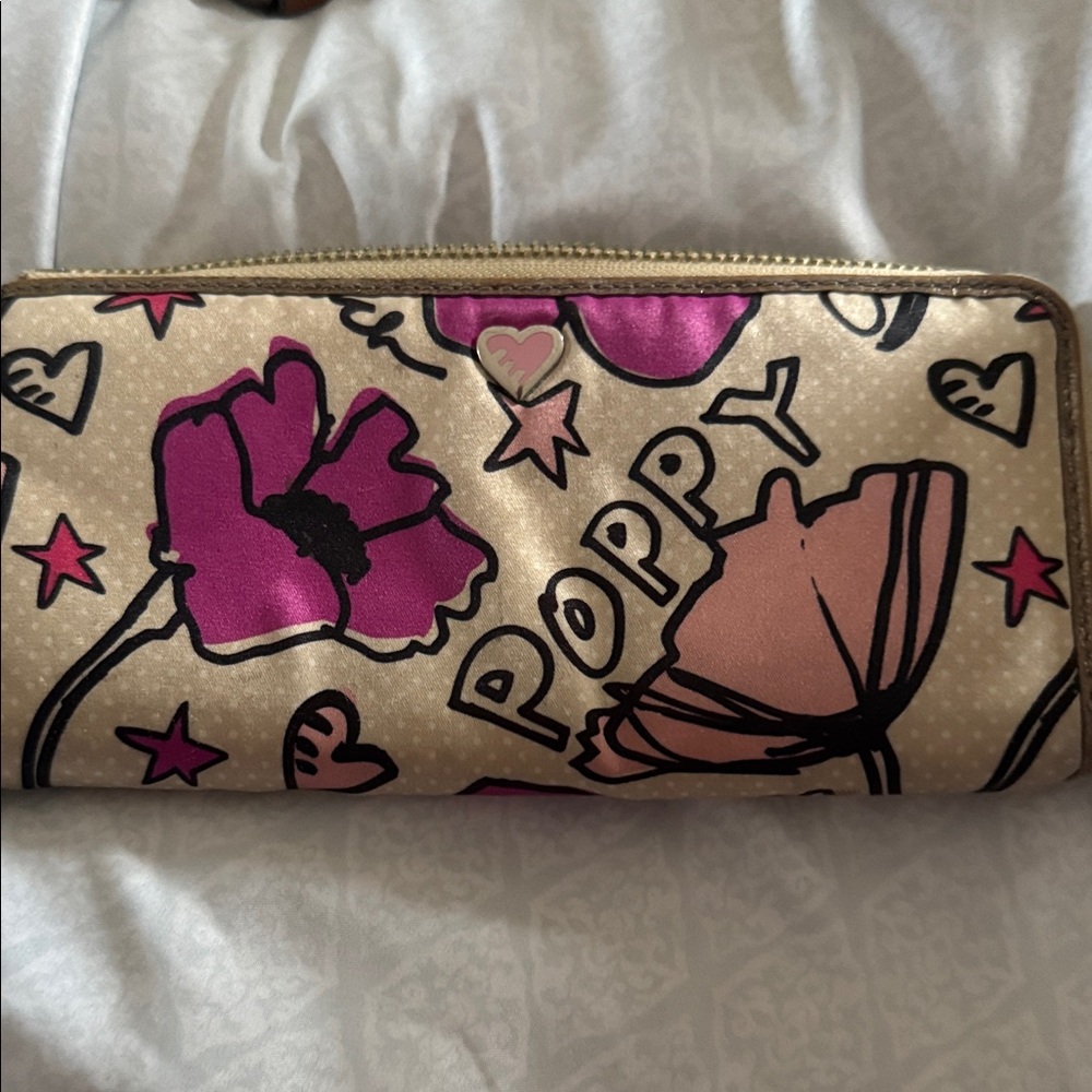 Poppy Women's Wallet - Pink and Cream